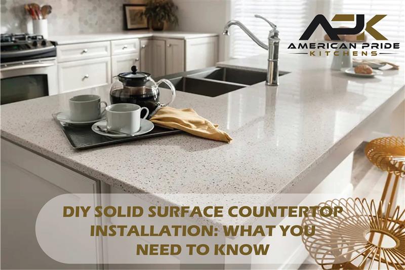 DIY solid surface countertop installation